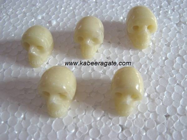 Yellow Aventurine Skulls